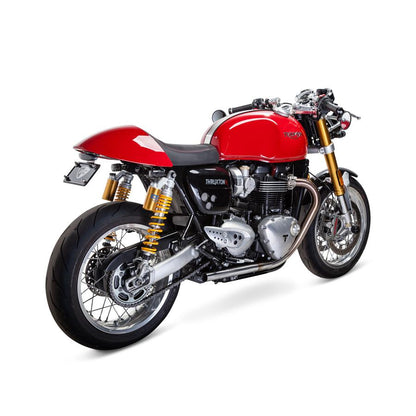 British Customs Straight Pipe Drag Tips - Triumph Thruxton R and Speed Twin 1200