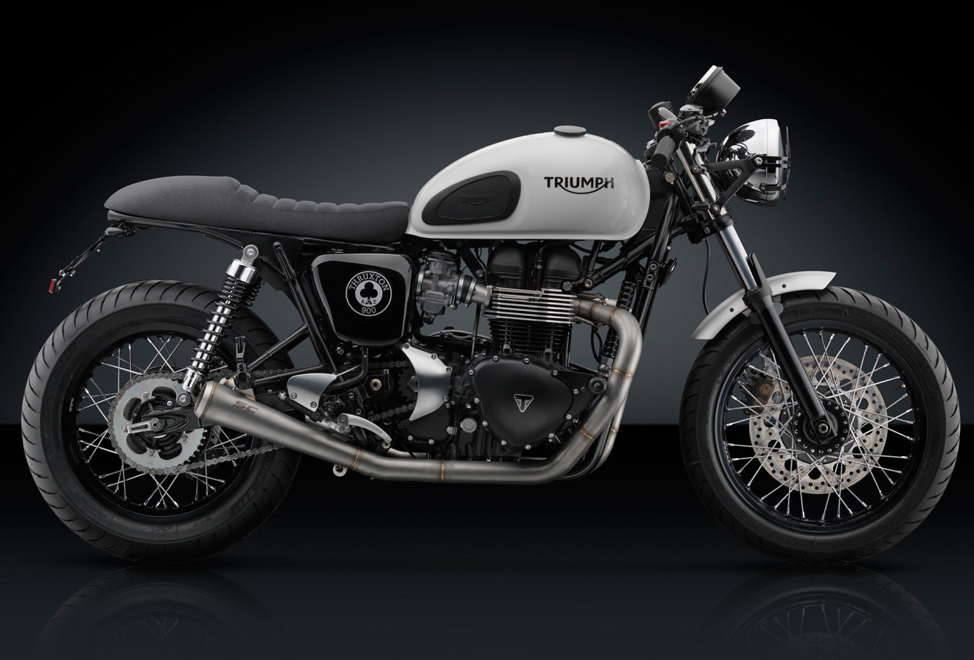Rizoma Aluminum Fender - 2004-2015 Thruxton - Black Anodized