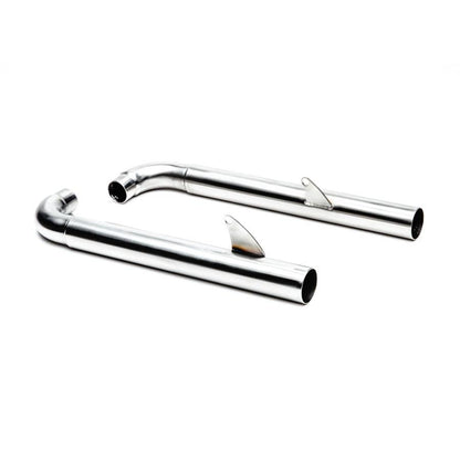 British Customs Straight Pipe Drag Tips - Triumph Bobber / Speedmaster