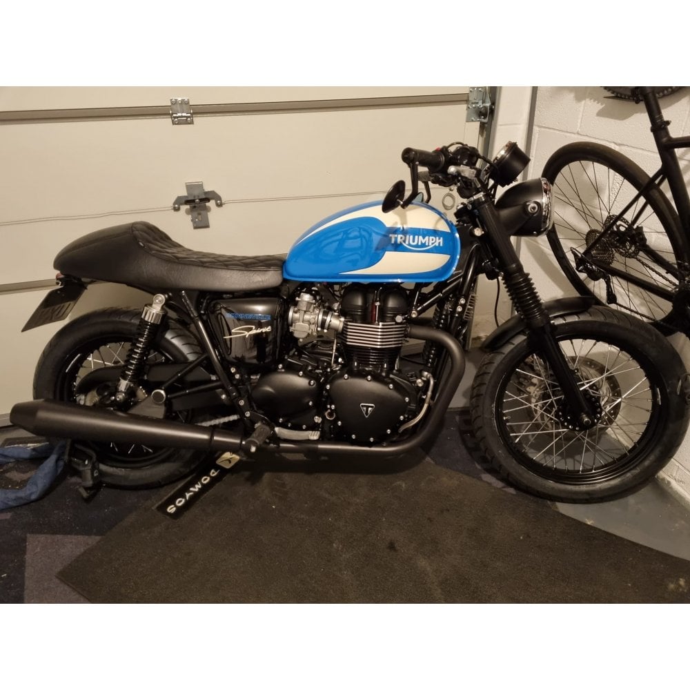 Motone Cafe Racer Seat Air Cooled Triumph Bonneville Thruxton Scrambler