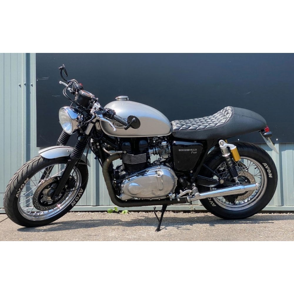 Motone Cafe Racer Seat - Air Cooled Triumph Bonneville, Thruxton, Scrambler