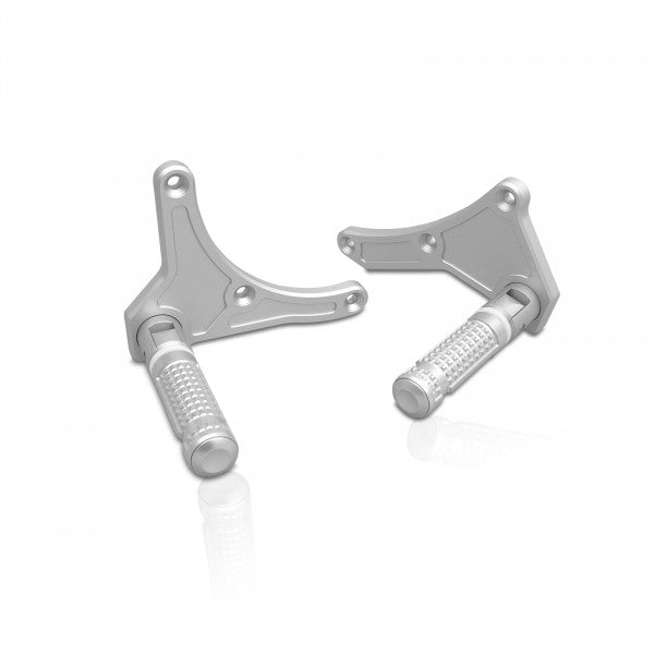Classicbike Raisch Relax Forward Footrest Kit - - Silver