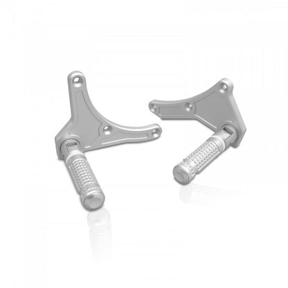 Classicbike Raisch Relax Forward Footrest Kit - - Silver
