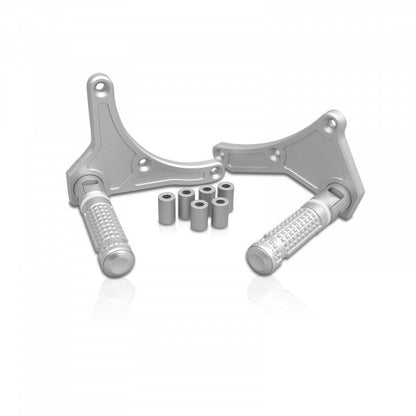 Classicbike Raisch Relax Forward Footrest Kit - - Silver