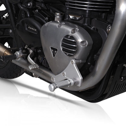 Classicbike Raisch Relax Forward Footrest Kit - - Silver