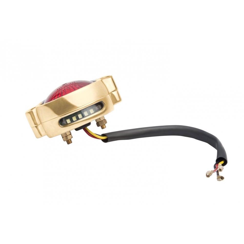 Motone Eldorado Tail Light - LED - Solid Brass