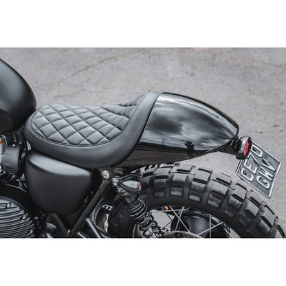 Motone FASTBACK Cafe Racer Seat - Black - 2016+ Triumph Street Twin, T100, T120, Street Cup, Street Scrambler, Speed Twin 900