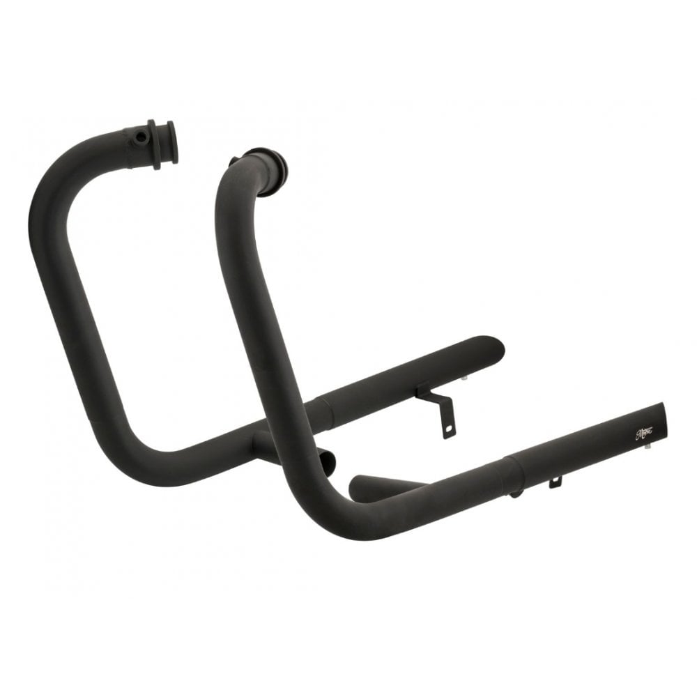 Motone H-Bomb Full Exhaust - Black - Triumph Bobber