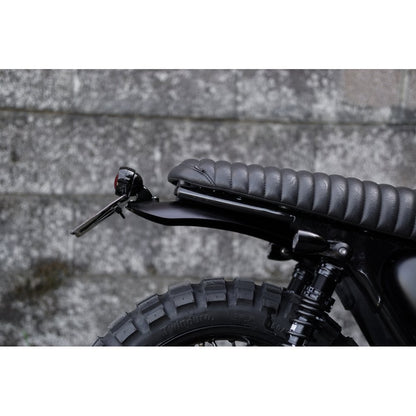 Motone High Tail Mudguard - Predrilled for Motone Pedestal Lights - Black - Air Cooled
