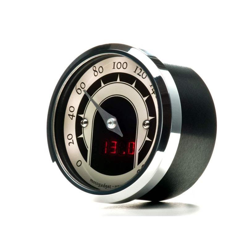 Motogadget Tiny Speedster Analog Speedometer - Polished Bezel