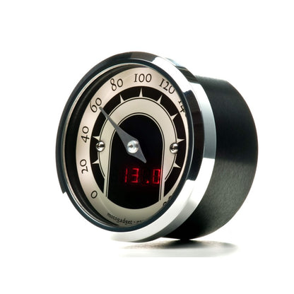 Motogadget Tiny Speedster Analog Speedometer - Polished Bezel
