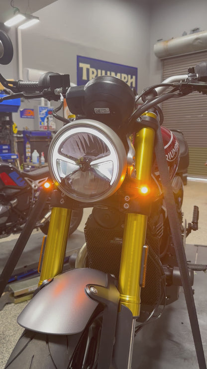 Motone Pico Plug and Play Front Turn Signals - Triumph Speed / Scrambler 400 X