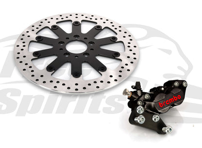 Free Spirits Brembo Front Brake kit with 320MM Rotor - 2015+ Harley Davidson Softail (Single Disk)