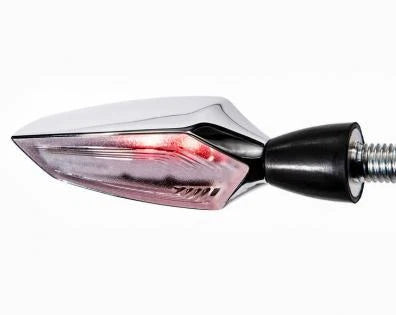 Motogadget Edge LED 3:1 Turn Signals - Chrome - Pair
