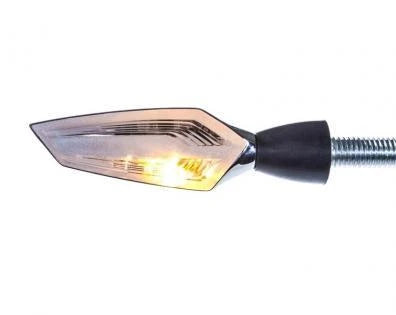 Motogadget Edge LED 3:1 Turn Signals - Chrome - Pair