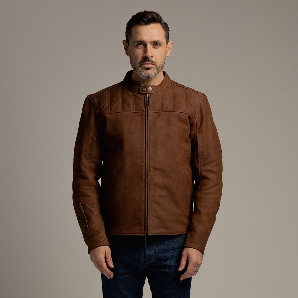 Motone Shōgun Leather Jacket - Mahogony