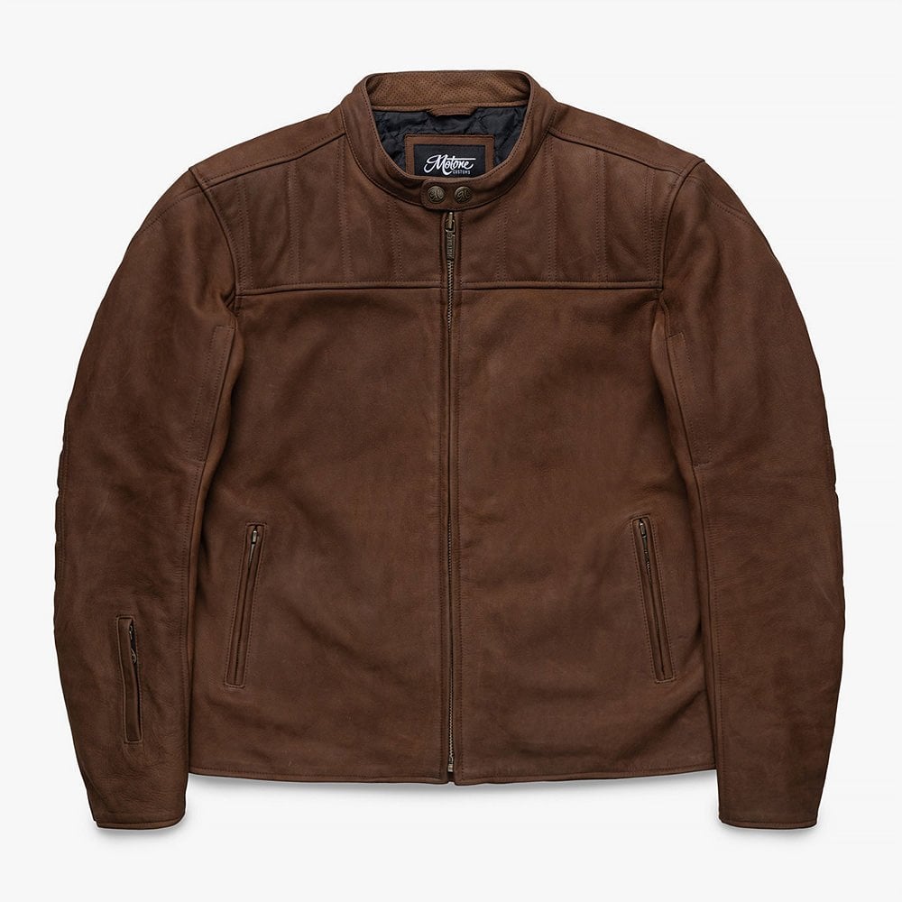 Motone Shōgun Leather Jacket - Mahogony