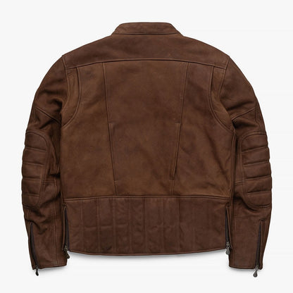 Motone Shōgun Leather Jacket - Mahogony