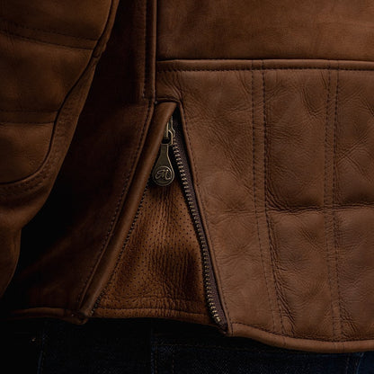 Motone Shōgun Leather Jacket - Mahogony