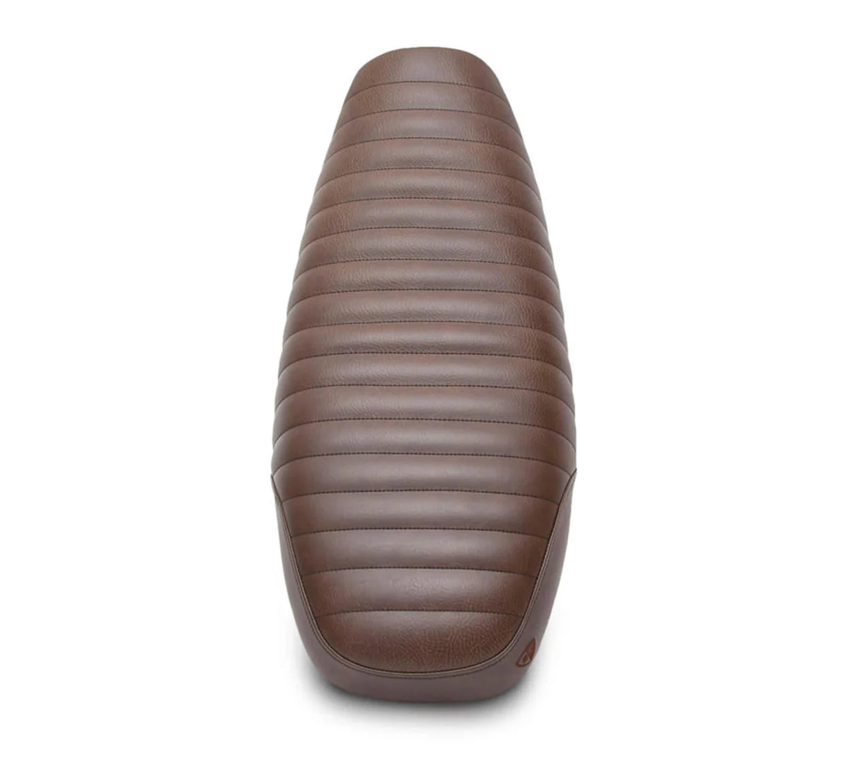 British Customs Slammer Tuck and Roll Gel Seat - Brown -  2001-2015 Triumph Bonneville, Thruxton, Scrambler