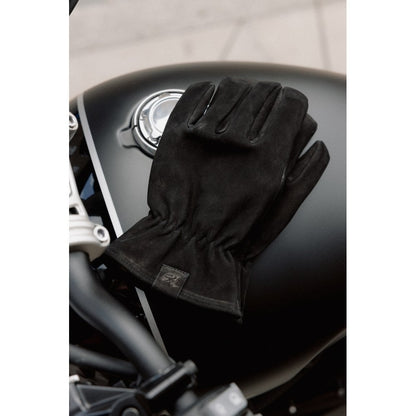 Motone Spirit - Motorcycle Riding Gloves - Nubuck Leather - Black