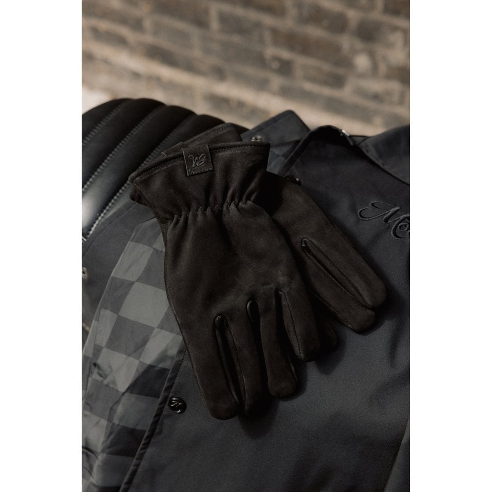 Motone Spirit - Motorcycle Riding Gloves - Nubuck Leather - Black