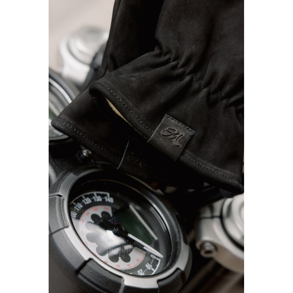 Motone Spirit - Motorcycle Riding Gloves - Nubuck Leather - Black