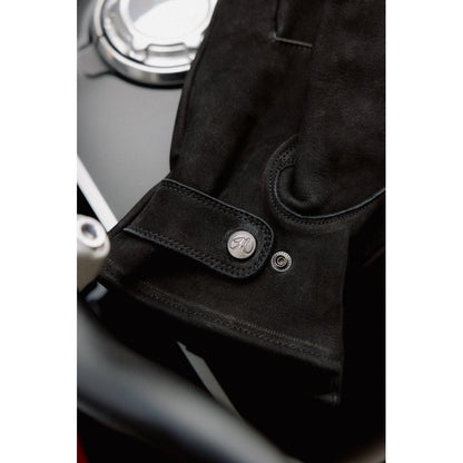 Motone Spirit - Motorcycle Riding Gloves - Nubuck Leather - Black