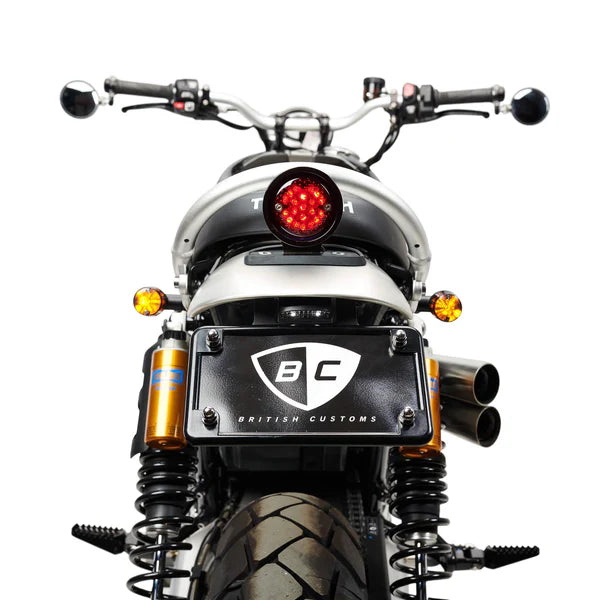 British Customs Plug and Play Pan Tail Light - Triumph Scrambler 1200