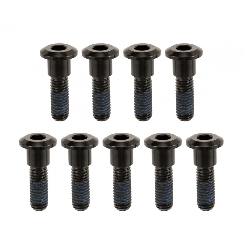 Motone Titanium Brake Disk Bolts - 9 Pieces - Black - 2016+ Triumph Twins (single disk)