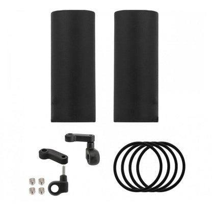 Motone The SPATZ - 47mm Fork Shrouds Covers with Klingon Handlebar Indicator Mounts - Triumph Bobber / Speedmaster