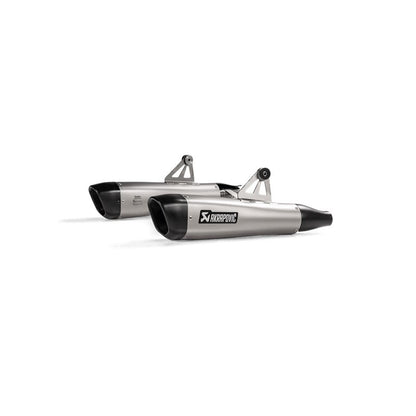Akrapovic Titanium Slip Ons - Triumph Bonneville T100 and T120