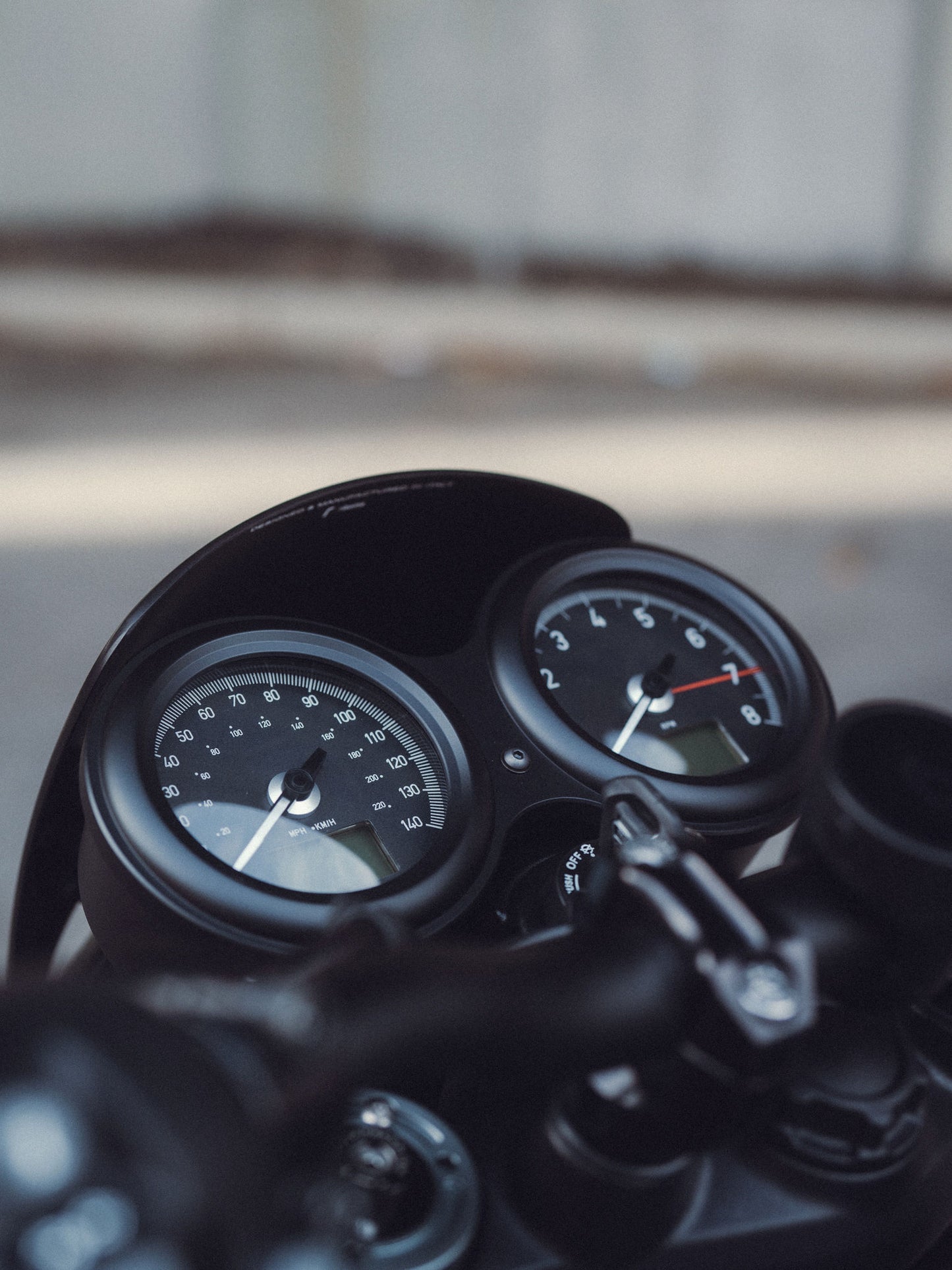 Arton Works Vintage Racing Gauge Face Covers - Triumph Thruxton R / 1200, Speed Twin