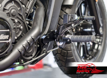 Free Spirits Extended Forward Control Adapter Plates - 60MM - Indian Scout Standard & Sixty