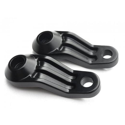 Motone Ribbed Triline Rear Turn Signal Brackets - Black - Triumph Classics