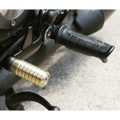 Motone Shift Peg - Ribbed - Brass - 2001+ Triumph Classics