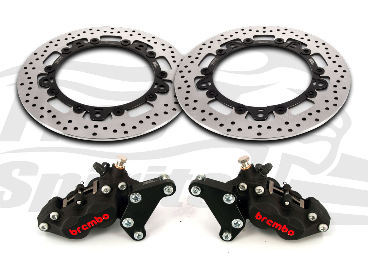 Free Spirits Brembo Front Caliper Upgrade Kit with Rotors - Triumph Trident