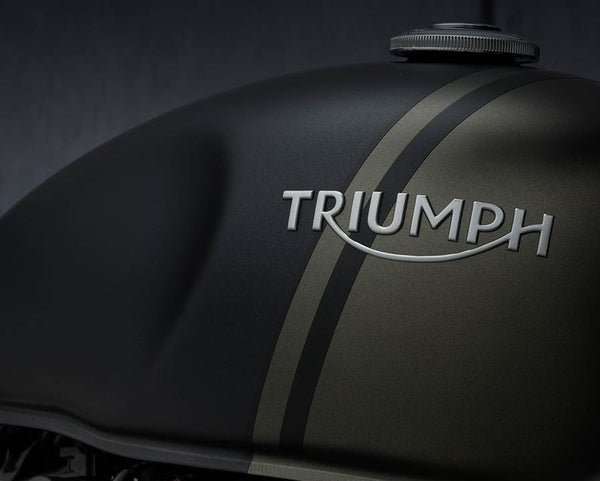 Triumph Silver Tank Emblems - Pair - A & J cycles – A&J Cycles
