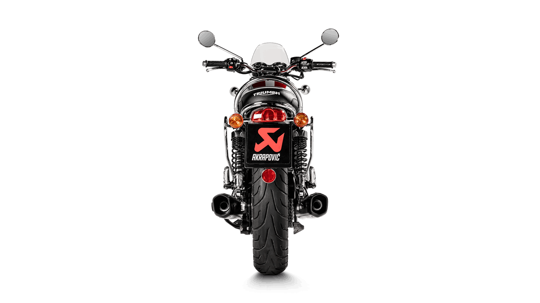 Akrapovic Titanium Slip Ons - Triumph Bonneville T100 and T120