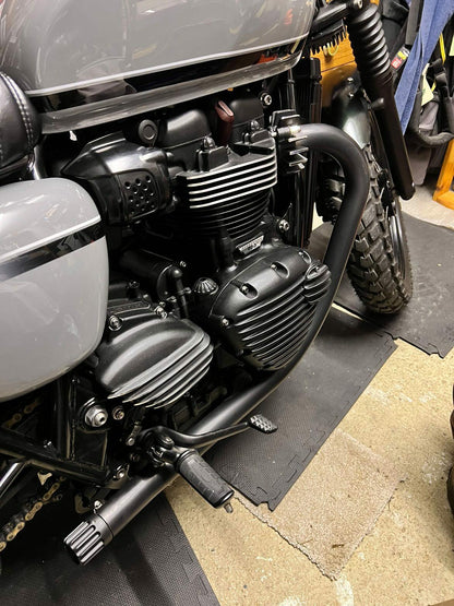 Motone "Jupiter-2" Exhaust Tip Kit - Bonneville T100 / T120 - Black