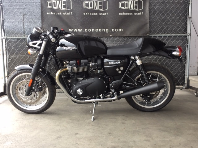 Cone Engineering Dominator Sport Mufflers - Triumph Thruxton R / 1200 and Speed Twin