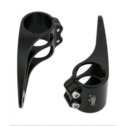 Motone Giger Billet Short Reach Headlight Brackets - 41MM