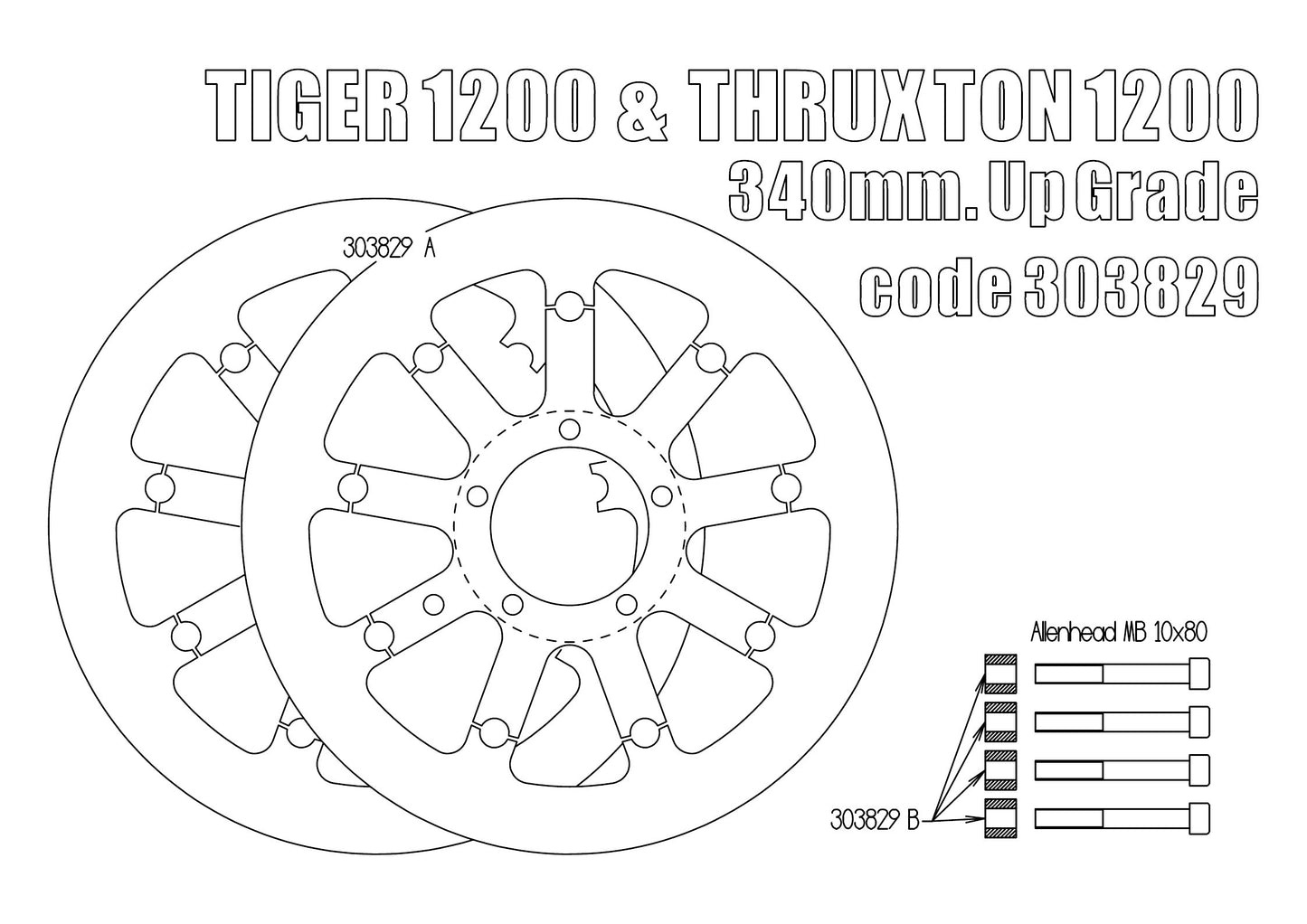Free Spirits Floating Rotors - 340MM - Triumph Thruxton R