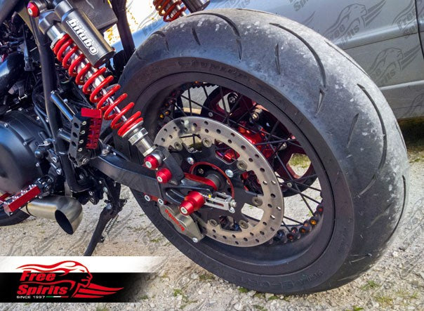 Free Spirits Brembo Rear Brake Upgrade 01-15 Triumph Bonneville, Thruxton and Scrambler