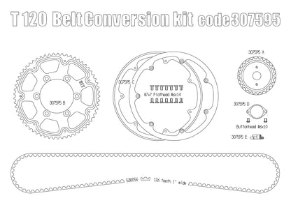 Free Spirits Belt Drive Conversion - Triumph Bonneville T120