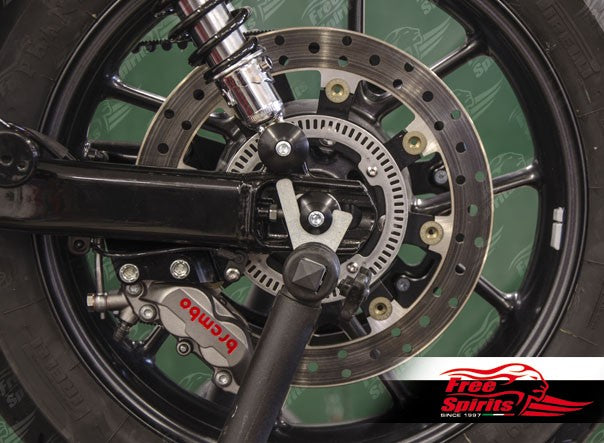 Free Spirits Rear Paddock Stand Bobbins T100 T120 Street Twin Street Cup Street Scrambler
