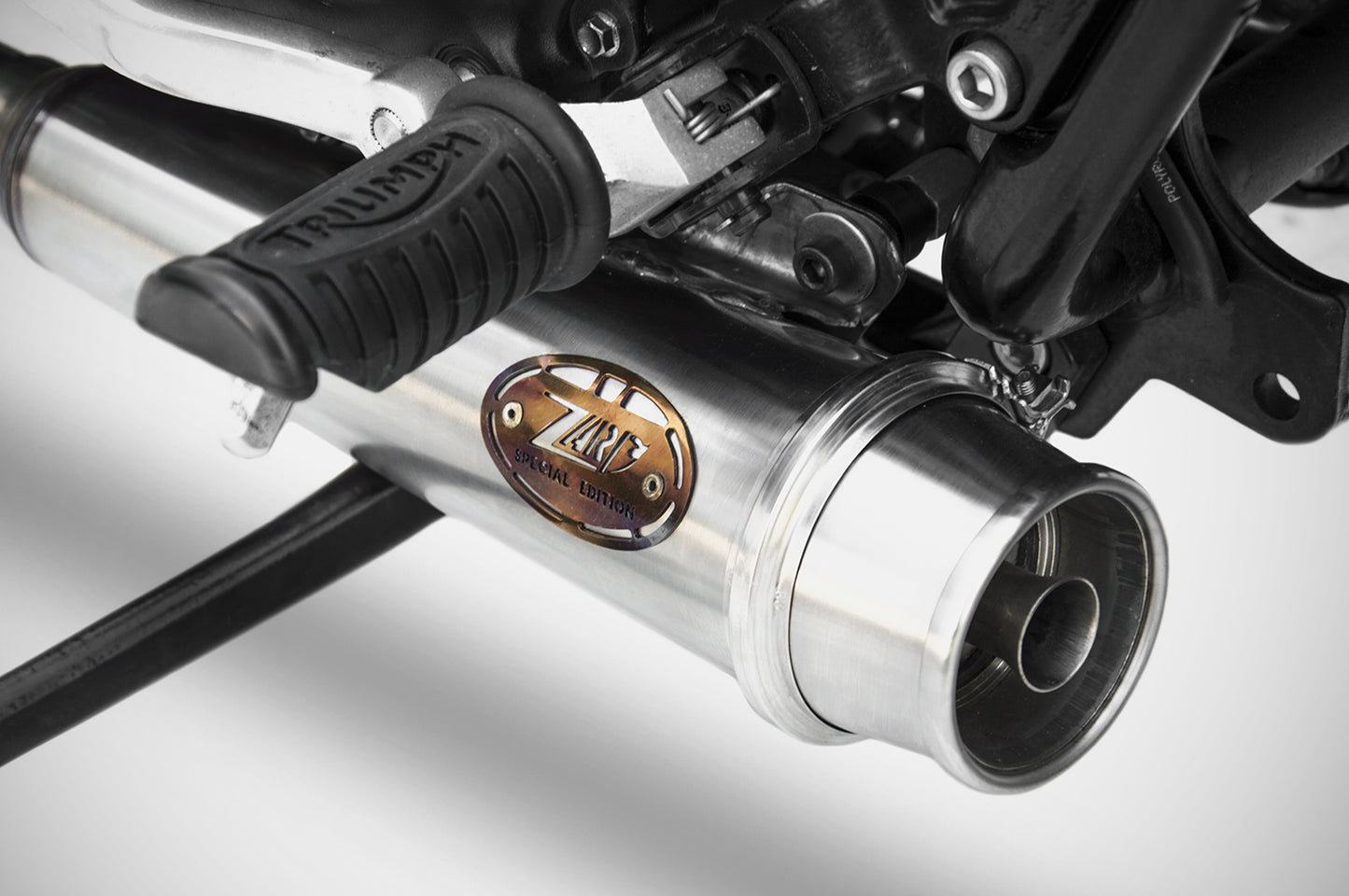 Zard 2>2 Full SHORT CONICAL Exhaust for 2001-2015 Triumph Bonneville