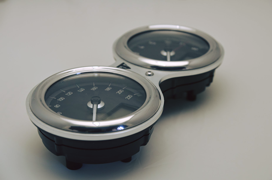 Arton Works Vintage Racing Gauge Face Covers - Triumph Thruxton R / 1200, Speed Twin