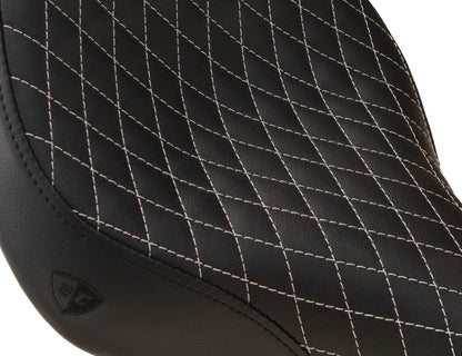 British Customs DIAMOND STITCH GEL SEAT FOR BONNEVILLE BOBBER