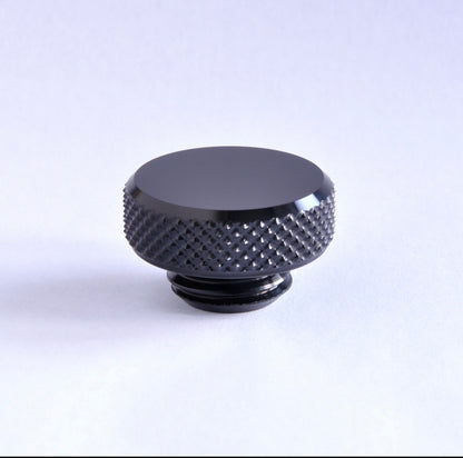 Vice Motorcycles Oil Fill Cap - Diamond Knurl - Black
